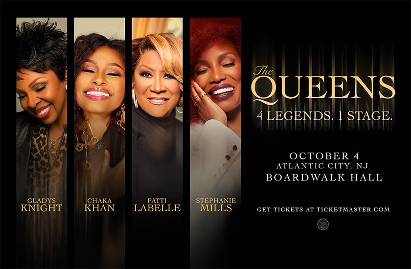 More Info for The Queens! 4 Legends. 1 Stage. Featuring: Chaka Khan, Patti LaBelle, Gladys Knight, Stephanie Mills